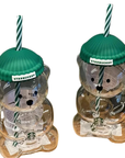 2026 Glass Starbucks Bearista Bear Cold Cup Holiday Limited Edition – Authentic Collectible with Lid